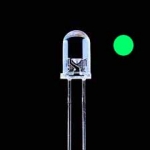 ราคาพิเศษ!!! LED 5มิล แสงเขียว เลนส์ขาวใส 12,000-15,000mcd (1,000 หลอด)