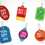 ป้ายสินค้า Hang Tag ป้ายกระดาษ สไตล์การออกแบบดีไซน์แบบใช้สีสันสวยงาม ป้ายสินค้าไว้สำหรับประชาสัมพันธ์เกี่ยวกับโปรโมชั่นซื้อ1แถม1เพื่อเป็นการดึงดูดลูกค้าให้สนใจมากยิ่งขึ้น // ตัวอย่างดีไซน์ ป้ายสินค้า Hang Tag ป้ายกระดาษ