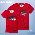 เสื้อยืดแขนสั้นผู้หญิง rudedog รุ่น Airline (แอร์ไลน์) สีแดง