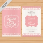 การ์ดแต่งงาน Wedding card สไตล์การออกแบบดีไซน์แบบใช้โทนสีชมพูหวานๆพร้อมจัดวางรายละเอียดสำคัญให้อยู่กึ่งกลางอย่างโดดเด่น การ์ดงานแต่ง ไว้สำหรับ เรียนเชิญแขกผู้มีเกียรติเข้ามาร่วมงานแต่งงาน // ตัวอย่างดีไซน์ การ์ดแต่งงาน การ์ดเชิญ การ์ดสวยๆ