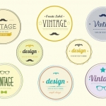 ฉลากสำหรับธุรกิจคุณ สไตล์การออกแบบดีไซน์แบบวินเทจทำให้ดูทันสมัย ฉลากไว้ใช้กับแพคเกจเกี่ยวกับธุรกิจร้านขายน้ำยาปลูกผม,ปลูกหนวด // ตัวอย่างดีไซน์ สติ๊กเกอร์ฉลาก Chill Shop Package