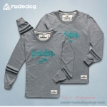 เสื้อยืดแขนยาวผู้หญิง Rudedog รุ่น Romio สีเทา-ท็อปดาย
