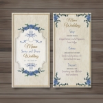 การ์ดแต่งงาน Wedding card สไตล์การออกแบบดีไซน์แบบวินเทจเพิ่มความคลาสสิกให้กับการ์ดแต่งงาน การ์ดงานแต่ง ไว้สำหรับ เรียนเชิญแขกผู้มีเกียรติเข้ามาร่วมงานแต่งงาน // ตัวอย่างดีไซน์ การ์ดแต่งงาน การ์ดเชิญ การ์ดสวยๆ