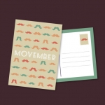 โปสการ์ด Postcard สไตล์การออกแบบดีไซน์ตกแต่งด้วยกราฟิกลายเหมือนๆกันแต่เพิ่มความน่ารักให้แก่โปสการ์ด โปสการ์ด ไว้สำหรับ ส่งบทความถึงคนสำคัญ // ตัวอย่างดีไซน์ โปสการ์ด Postcard พิมพ์โปสการ์ด โปสการ์ดสวยๆ Chill Shop Package