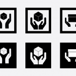 ฉลากป้ายติดพัสดุไปรษณีย์ สไตล์การออกแบบดีไซน์แบบเรียบๆแต่มีสไตล์ ฉลากไว้ใช้แปะกับกล่องพัสดุที่มีสินค้าพวกแก้ว,กระจก,สิ่งของที่แตกง่ายเพื่อป้องกันการชำรุด // ตัวอย่างดีไซน์ สติ๊กเกอร์ฉลาก Chill Shop Package