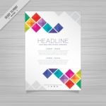 โปสเตอร์ Poster สไตล์การออกแบบดีไซน์แบบเรียบๆและตกแต่งด้วยรูปสี่เหลี่ยมหลากสีนำมาจัดวางให้เป็นระเบียบเพิ่มความเรียบหรู โปสเตอร์ ไว้สำหรับ แจ้งประชาสัมพันธ์กิจกรรม // ตัวอย่างดีไซน์ โปสเตอร์ Poster โปสเตอร์โฆษณา โปสเตอร์สวยๆ Chill Shop Package