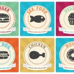 ฉลากสำหรับธุรกิจคุณ สไตล์การออกแบบดีไซน์แบบวินเทจทำให้ดูทันสมัยมากขึ้น ฉลากไว้ใช้แปะกับแพคเกจเกี่ยวกับธุรกิจร้านอาหารต่างๆ // ตัวอย่างดีไซน์ สติ๊กเกอร์ฉลาก Chill Shop Package