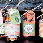 ไอเดียสำหรับการพิมพ์ สติ๊กเกอร์ฉลากสินค้า // สไตล์การออกแบบ ดีไซน์เรียบๆ ใสๆ ฉลากใช้สำหรับ แปะกับขวดน้ำ