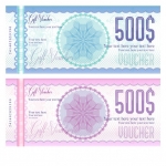 คูปองสินค้า การส่งเสริมการขาย การลดราคา สไตล์การออกแบบดีไซน์แบบสีหวานๆสบายตา คูปองไว้ใช้กับการส่งเสริมการขาย,การลดราคาสินค้าแก่ลูกค้า // ตัวอย่างดีไซน์ คูปองสินค้า Chill Shop Package