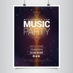 โปสเตอร์ Poster สไตล์การออกแบบดีไซน์โดยใช้สีสันแบบกาแล็กซี่ทำให้ดูมีมิติและน่าสนใจ โปสเตอร์ ไว้สำหรับ แจ้งประชาสัมพันธ์กิจกรรม // ตัวอย่างดีไซน์ โปสเตอร์ Poster โปสเตอร์โฆษณา โปสเตอร์สวยๆ Chill Shop Package