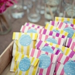 ไอเดียสำหรับการพิมพ์ สติ๊กเกอร์ฉลากสินค้า // สไตล์การออกแบบ ดีไซน์น่ารัก ใสๆ ฉลากใช้สำหรับ แปะกับซองขนม