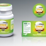 ไอเดียสำหรับการพิมพ์ สติ๊กเกอร์ฉลากสินค้า // สไตล์การออกแบบ ดีไซน์แบบการใช้สีสันที่สดุดตา น่าสนใจ ฉลากไวใช้สำหรับ แปะกับกระปุกยา,กระปุกใส่ของใช้ทั่วไป