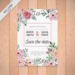 การ์ดแต่งงาน Wedding card สไตล์การออกแบบดีไซน์แบบเรียบๆแต่ตกแต่งด้วยดอกไม้เพิ่มความสดุดตาสวยงาม การ์ดงานแต่ง ไว้สำหรับ เรียนเชิญแขกผู้มีเกียรติเข้ามาร่วมงานแต่งงาน // ตัวอย่างดีไซน์ การ์ดแต่งงาน การ์ดเชิญ การ์ดสวยๆ