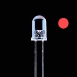 ราคาพิเศษ!!! LED 5มิล แสงแดง เลนส์ขาวใส 2000-3000mcd (1,000 หลอด)