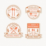 ฉลากสำหรับธุรกิจคุณ สไตล์การออกแบบดีไซน์แบบเรียบๆแต่มีสไตล์ ฉลากไว้ใช้แปะกับแพคเกจเกี่ยวกับธุรกิจร้านอาหารมังสวิรัติ // ตัวอย่างดีไซน์ สติ๊กเกอร์ฉลาก Chill Shop Package