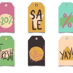 ป้ายสินค้า Hang Tag ป้ายกระดาษ สไตล์การออกแบบดีไซน์แบบใช้สีหวานๆดูสวยงามหรูหรา ป้ายสินค้าไว้สำหรับประชาสัมพันธ์แก่ลูกค้าบอกรายละเอียดเกี่ยวกับสินค้า,การลดราคาสินค้า // ตัวอย่างดีไซน์ ป้ายสินค้า Hang Tag ป้ายกระดาษ