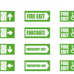 ฉลากป้ายแจ้งประกาศเตือน สไตล์การออกแบบดีไซน์แบบเรียบๆแต่มีสไตล์ ฉลากไว้ใช้กับป้ายแจ้งเตือนในอาคารต่างๆเพื่อความปลอดภัย // ตัวอย่างดีไซน์ สติ๊กเกอร์ฉลาก Chill Shop Package