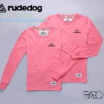 เสื้อยืดแขนยาวผู้หญิง rudedog รุ่น Basic (เบสิค) สีชมพู