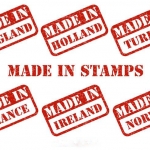 ฉลากป้ายติดพัสดุไปรษณีย์ สไตล์การออกแบบดีไซน์แบบเรียบๆแต่มีสไตล์ ฉลากไว้ใช้แปะกับกล่องพัสดุ,สำหรับส่งพัสดุไปต่างประเทศ // ตัวอย่างดีไซน์ สติ๊กเกอร์ฉลาก Chill Shop Package