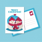 โปสการ์ด Postcard สไตล์การออกแบบดีไซน์ด้วยตัวการ์ตูนน่ารักๆเพิ่มลูกเล่นแก่โปสการ์ด โปสการ์ด ไว้สำหรับ ส่งบทความถึงคนสำคัญ // ตัวอย่างดีไซน์ โปสการ์ด Postcard พิมพ์โปสการ์ด โปสการ์ดสวยๆ Chill Shop Package