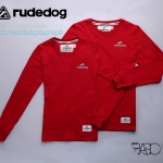 เสื้อยืดแขนยาว Rudedog รุ่น Basic (เบสิค) สีแดง