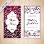 การ์ดแต่งงาน Wedding card สไตล์การออกแบบดีไซน์โดยใช้โทนสีม่วงตัดกับสีขาวและนำกราฟิกสวยๆมาใส่ทำให้ดูหรูหราโดดเด่นมากยิ่งขึ้น การ์ดงานแต่ง ไว้สำหรับ เรียนเชิญแขกผู้มีเกียรติเข้ามาร่วมงานแต่งงาน // ตัวอย่างดีไซน์ การ์ดแต่งงาน การ์ดเชิญ การ์ดสวยๆ