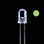 ราคาพิเศษ!!! LED 5มิล แสงเขียวอมเหลือง เลนส์ขาวใส 400mcd (1000 หลอด)