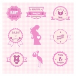 ฉลากแม่และเครื่องใช้ของเด็ก สไตล์การออกแบบดีไซน์แบบใช้สีสันที่สดุดตาสวยงาม ฉลากไว้ใช้แปะกับแพคเกจครีมอาบน้ำเด็ก,ของใช้เด็ก // ตัวอย่างดีไซน์ สติ๊กเกอร์ฉลาก Chill Shop Package