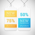 ป้ายสินค้า Hang Tag ป้ายกระดาษ สไตล์การออกแบบดีไซน์แบบใช้สีสันสวยงาม ป้ายสินค้าไว้สำหรับประชาสัมพันธ์แก่ลูกค้าในการจำหน่ายสินค้าลดราคา // ตัวอย่างดีไซน์ ป้ายสินค้า Hang Tag ป้ายกระดาษ