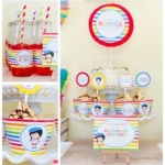 ไอเดียสำหรับการพิมพ์ สติ๊กเกอร์ฉลากสินค้า // สไตล์การออกแบบ ดีไซน์ที่สดใส ดูสดุดตา ฉลากไว้ใช้สำหรับ แปะซองลูกอม ซองขนม