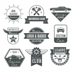 ฉลากสำหรับธุรกิจคุณ สไตล์การออกแบบดีไซน์แบบเรียบๆแต่มีสไตล์ ฉลากไว้ใช้แปะกับแพคเกจเกี่ยวกับธุรกิจร้านรถคลาสสิค // ตัวอย่างดีไซน์ สติ๊กเกอร์ฉลาก Chill Shop Package