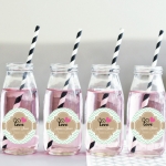 ไอเดียสำหรับการพิมพ์ สติ๊กเกอร์ฉลากสินค้า // สไตล์การออกแบบ ดีไซน์แบบการใช้สีหวานๆพาสเทส ทำให้ดูสบายตา ฉลากไว้ใช้สำหรับ แปะกับแก้วน้ำ,ขวดน้ำ