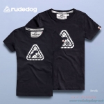 เสื้อยืดแขนสั้นผู้หญิง rudedog รุ่น Captain (กัปตัน) สีเทาเข้ม