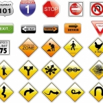 ฉลากป้ายแจ้งประกาศเตือน สไตล์การออกแบบดีไซน์แบบเรียบๆแต่มีสไตล์ ฉลากไว้ใช้กับป้ายเตือนบนท้องถนน // ตัวอย่างดีไซน์ สติ๊กเกอร์ฉลาก Chill Shop Package