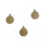 No.034 จี้กลมดอกไม้16mm.