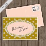 โปสการ์ด Postcard สไตล์การออกแบบดีไซน์แบบเรียบๆตกแต่งน้อยๆแต่ดูดีมีสไตล์ โปสการ์ด ไว้สำหรับ ส่งบทความถึงคนสำคัญ // ตัวอย่างดีไซน์ โปสการ์ด Postcard พิมพ์โปสการ์ด โปสการ์ดสวยๆ Chill Shop Package