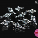 ลูกปัดอะคริลิกNo.42สีล้วน/หยดน้ำปลายแหลม48mm.