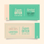 คูปองสินค้า การส่งเสริมการขาย การลดราคา สไตล์การออกแบบดีไซน์แบบใช้สีหวานๆทำให้น่าสนใจมากขึ้น คูปองไว้ใช้กับ การส่งเสริมการขาย,การลดราคาสินค้าเพื่อเพิ่มลูกค้าใหม่ในทุกวัน // ตัวอย่างดีไซน์ คูปองสินค้า Chill Shop Package