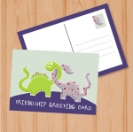 โปสการ์ด Postcard สไตล์การออกแบบดีไซน์โดยใช้กราฟิกลายสัตว์เพิ่มลูกเล่นแก่โปสการ์ด โปสการ์ด ไว้สำหรับ ส่งบทความถึงคนสำคัญ // ตัวอย่างดีไซน์ โปสการ์ด Postcard พิมพ์โปสการ์ด โปสการ์ดสวยๆ Chill Shop Package