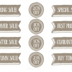 ฉลากกิจกรรมต่างๆและโปรโมชั่น สไตล์การออกแบบดีไซน์แบบเรียบๆแต่มีสไตล์ ฉลากไว้ใช้แปะกับแพคเกจสินค้าที่ลดราคา // ตัวอย่างดีไซน์ สติ๊กเกอร์ฉลาก Chill Shop Package