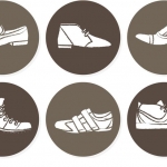 ฉลากเสื้อผ้าแฟชั่น สไตล์การออกแบบดีไซน์แบบเรียบๆแต่มีสไตล์ ฉลากไว้ใช้แปะกับแพคเกจรองเท้าผู้ชาย // ตัวอย่างดีไซน์ สติ๊กเกอร์ฉลาก Chill Shop Package