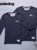 เสื้อยืดแขนยาวผู้หญิง Rudedog รุ่น (เบสิค) สีเทาเข้ม ไซต์ M