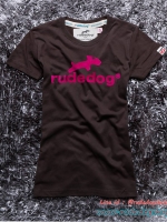 เสื้อยืดผู้หญิง Rudedog สีเทาเข้ม ไซต์ S