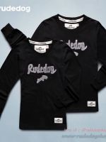 เสื้อยืดแขนยาว Rudedog รุ่น Romio สีดำ ไซต์ XL