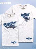 เสื้อยืดผู้หญิง rudedog รุ่น Airline (แอร์ไลน์) สีขาว ไซต์ M