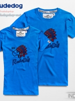เสื้อยืดผู้หญิง rudedog รุ่น Indian (อินเดียน) สีกรมท่า ไซต์ L