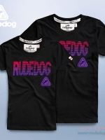 เสื้อยืดแขนสั้น Rudedog รุ่น Fast Lane (ฟาสต์เลน) สีดำ ( Black )