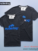เสื้อยืด rudedogรุ่น Logo 2018 (โลโก้ 2018) Size M สีเทาดำ