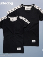 เสื้อยืดผู้หญิง rudedog รุ่น RD Stamp สีดำ ไซต์ S