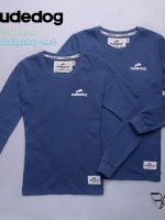 เสื้อยืดแขนยาวผู้หญิง Rudedog รุ่น (เบสิค) สีฟ้า-ดีฟซี ไซต์ M